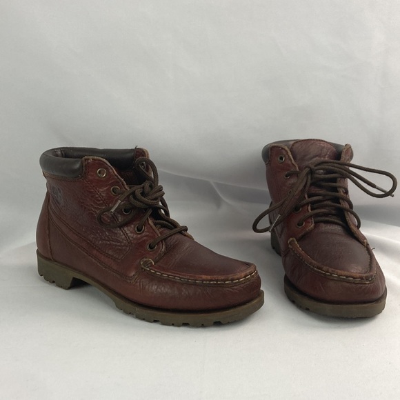 Timberland lace up hiking brown leather boots 7 - Picture 1 of 6